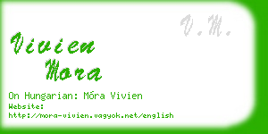 vivien mora business card